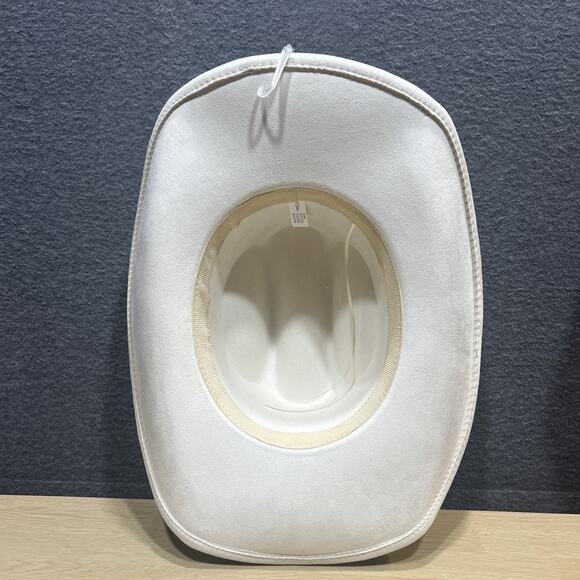 Illuma Metal Concho Western White Hat New - Picture 6 of 10